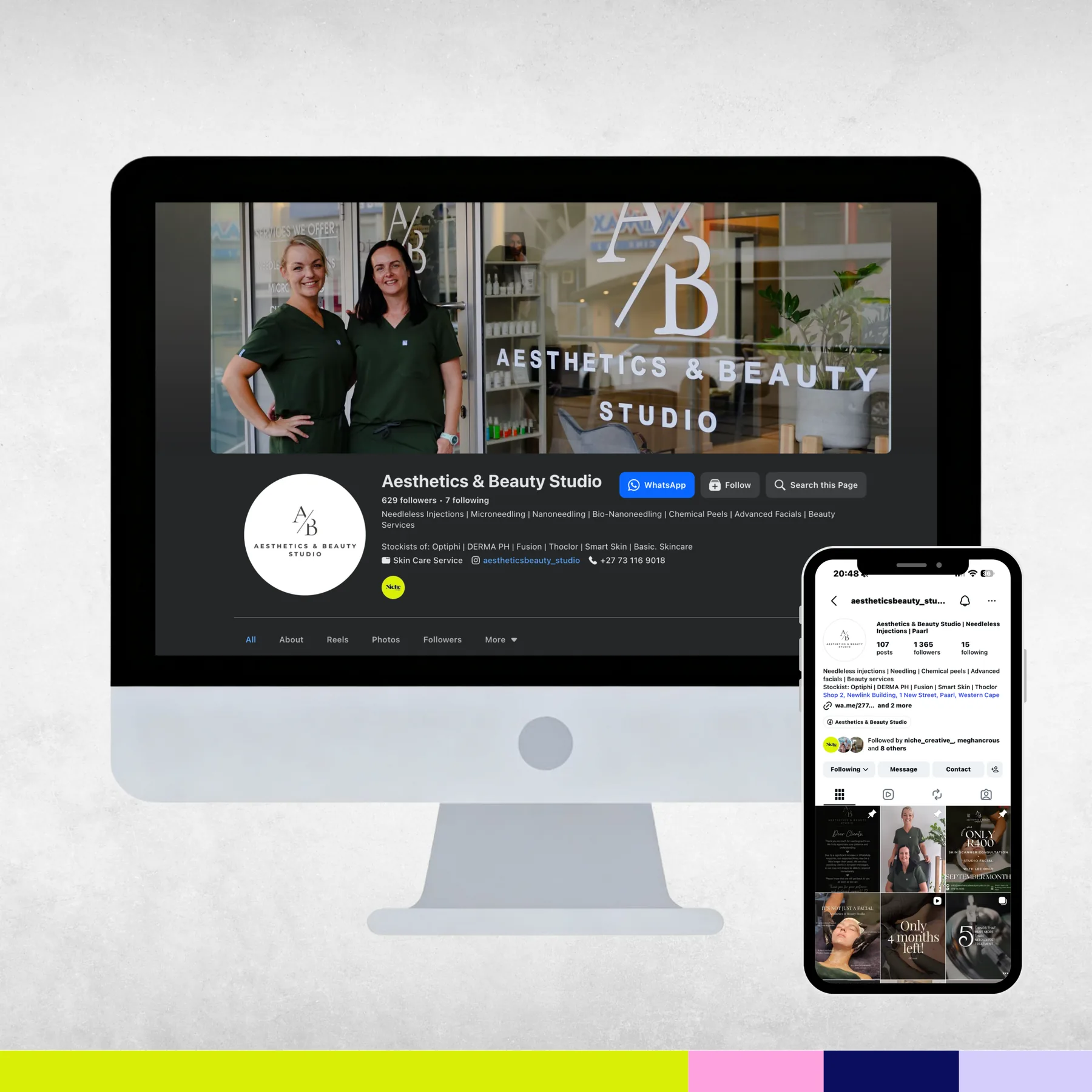Aesthetics & Beauty Studio social media marketing